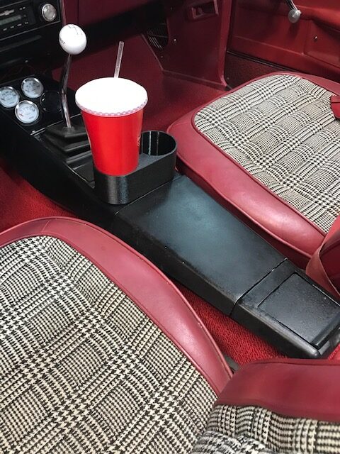1968-1969 Chevrolet Camaro Cup Holder Slides into Seat Belt Slot