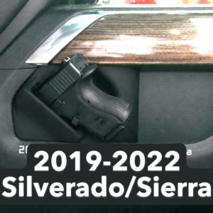 Silverado Side Arm Holster – 2019-2022 Chevrolet Silverado & GMC Sierra Console Pocket Mount